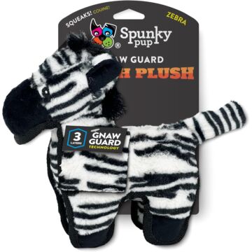 Spunky Pup SpunkyPup Tough Plush Zebra