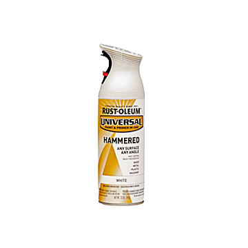 Universal Premium Spray Paint - Hammered Spray Paint - 12 oz. Spray - White Hammered
