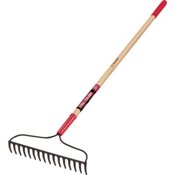 Truper Tru Tough Wooden Handle Steel Garden Rake