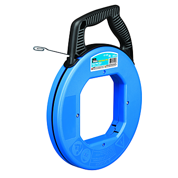 120' Blued-Steel™ Fish Tape w/Formed Hook & Tuff-Grip™ Pro Case