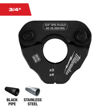 Milwaukee 3/4" IPS-P Pivoting Press Ring for M18™ & M12™ FORCE LOGIC™ Press Tools