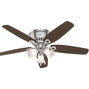 Hunter 53328 Ceiling Fan, 5-Blade, Brazilian Cherry/Harvest Mahogany Blade, 52 in Sweep, 3-Speed, With Lights: Yes
