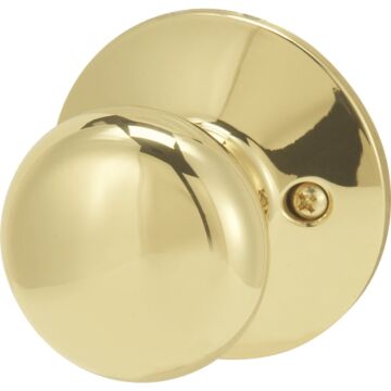 Schlage Bright Brass Plymouth Dummy Door Knob