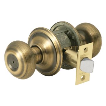 Schlage Georgian Antique Brass Bed & Bath Door Knob