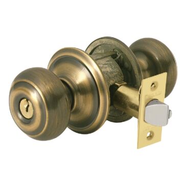 Schlage Georgian Antique Brass Entry Door Knob