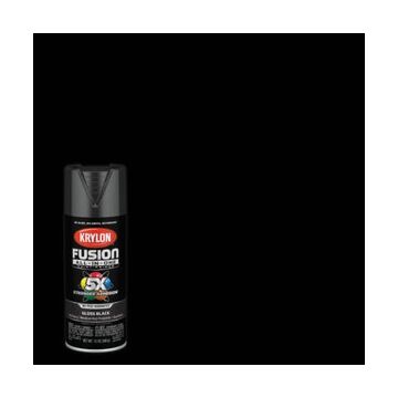 Krylon Fusion All-In-One Gloss Spray Paint & Primer, Black