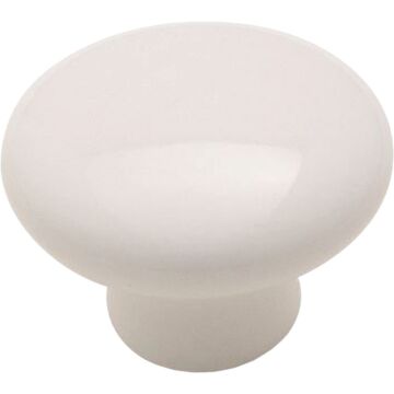 Amerock Everyday Heritage Round White Knob
