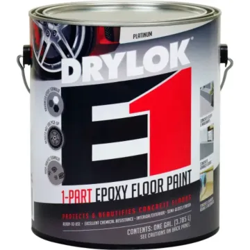 United Gilsonite Laboratories DRYLOK E1 Latex 1-Part Epoxy Concrete Floor Paint (Semi-Gloss - Platinum) 1 gal