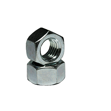Hex Nut, Coarse Thread, Low Carbon, Zinc Plated, Chromium 3, Size 2"-4 1/2"