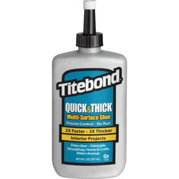 Titebond Quick & Thick Multi-Surface Glue, 8oz