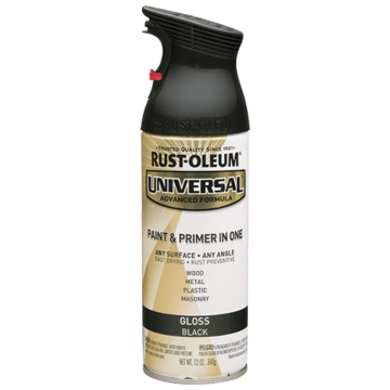 Rust-Oleum Universal Premium Spray Paint - 12 oz - Gloss Black