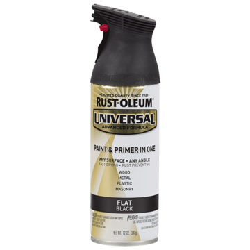Rustoleum Premium Spray Paint (Flat - Black) 12 oz
