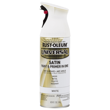 Rustoleum Premium Spray Paint (Satin - White) 12 oz