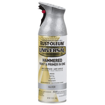 Rust-Oleum Universal Premium Spray Paint - 12 oz - Silver Hammered