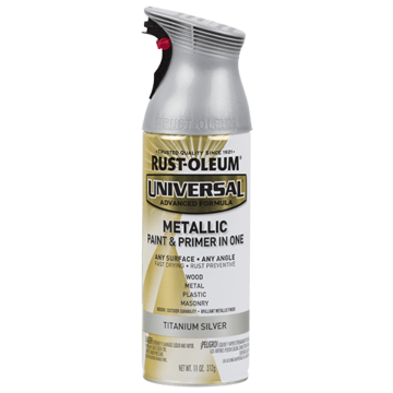 Rust-Oleum Universal Premium Spray Paint - 11 oz - Metallic Titanium Silver