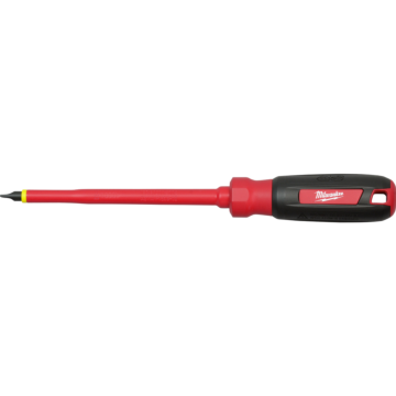 Milwaukee 1/4" Slotted - 6" 1000V Insulated Screwdriver