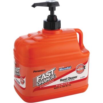 PERMATEX Fast Orange Pumice Orange Citrus Hand Cleaner, 1/2 Gal.