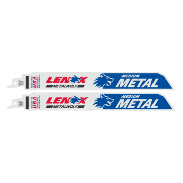Lenox LENOX 9" 18TPI METALWOLF WAVE EDGE Reciprocating Saw Blades (2 Pack)