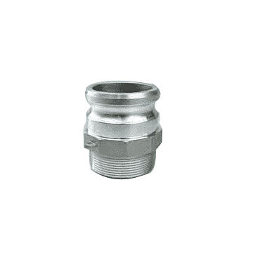 1-1/4 in Male Coupler X Male Coupler Npt Connection Type Aluminum Type F Cam and Groove Coupling