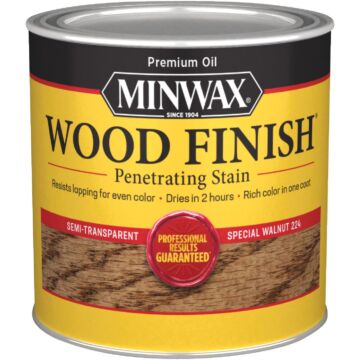 Minwax Wood Finish Penetrating Stain, Special Walnut, 1/2 Pt.