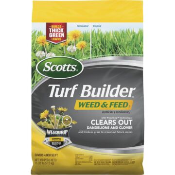 Scotts Turf Builder Weed & Feed 11.32 Lb. 4000 Sq. Ft. Weed Killer Plus Lawn Fertilizer