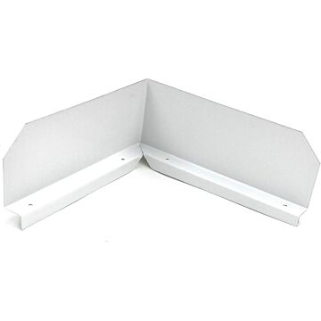 90 degree splash guard/white