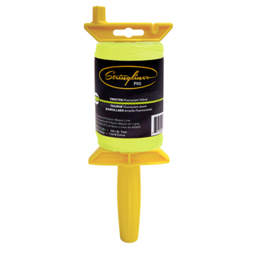 Stringliner Twisted Fluorescent Yellow Pro Mason's Line Reel 540 ft