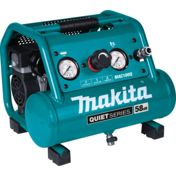 Makita Quiet Series 1/2 HP, 1 Gallon Compact, Oil-Free, Electric Air Compressor