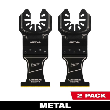 Milwaukee 1-3/8” Carbide Teeth Metal Universal Fit Oscillating Multi-Tool Blade (2 PK)