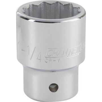Channellock 3/4 In. Drive 1-1/4 In. 12-Point Shallow Standard Socket
