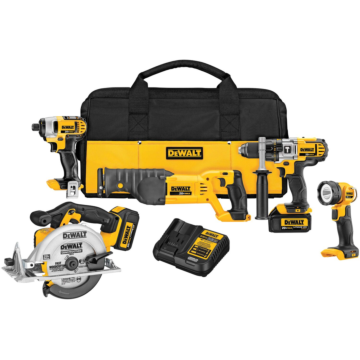 DEWALT 20V MAX* Cordless Drill Combo Kit, 5-Tool