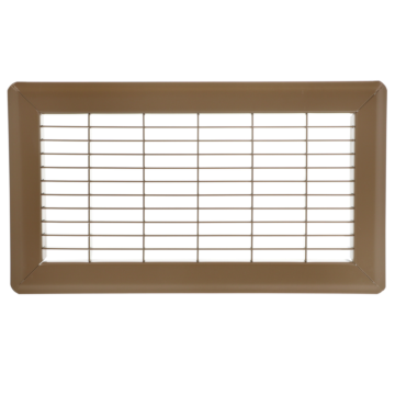 Imperial 6-in x 12-in Return Air Floor Grille, Steel, Brown