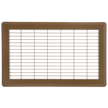 Imperial 8-in x 14-in Return Air Floor Grille, Steel, Brown