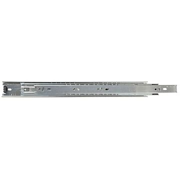 KV True-Trac TT100P 500 Drawer Slide, 100 lb, 500 mm L Rail, 12.7 mm W Rail, Zinc