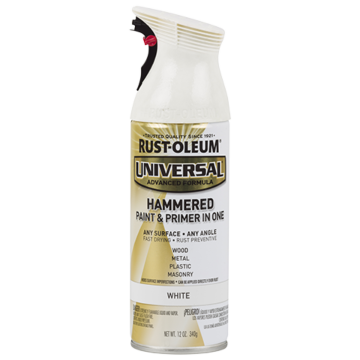 Rust-Oleum Universal Premium Spray Paint (Hammered - White) 12 oz