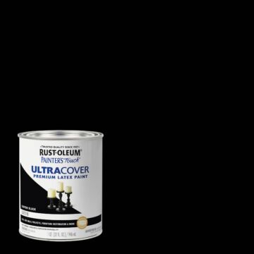 Rustoleum Painter's® Touch Ultra Cover Multi-Purpose Brush-on Paint (Satin - Canyon Black) 1 qt
