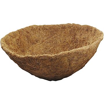 Landscapers Select T51451B-3L Planter Liner, 15 in Dia, 7 in H, Round, Natural Coconut, Brown