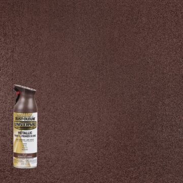 Rustoleum Universal Premium Spray Paint (Flat Metallic - Burnished Amber) 11 oz