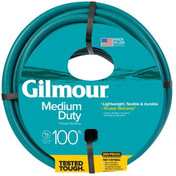 Gilmour 15058100 Garden Hose, 100 ft L, Vinyl