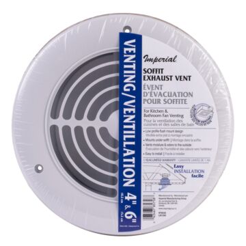 Dundas Jafine Soffit Exhaust Vent - White