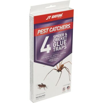 JT Eaton Pest Catchers Indoor Glue Cricket & Spider Trap (4-Pack)