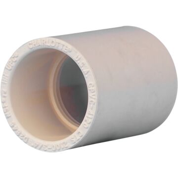 Charlotte Pipe 3/4 In. Solvent Weldable CPVC Coupling with Stop