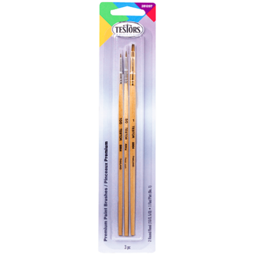 Rustoleum Testors Premium Brush Set (3pc)