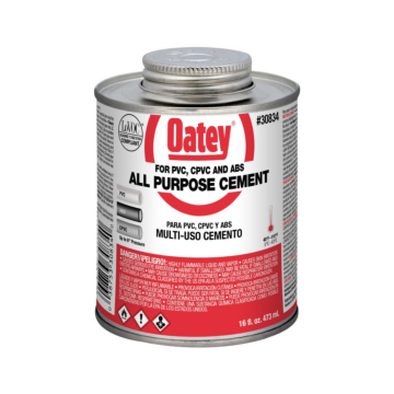 OATEY Oatey® 16 oz. All-Purpose ABS, PVC and CPVC Clear Cement