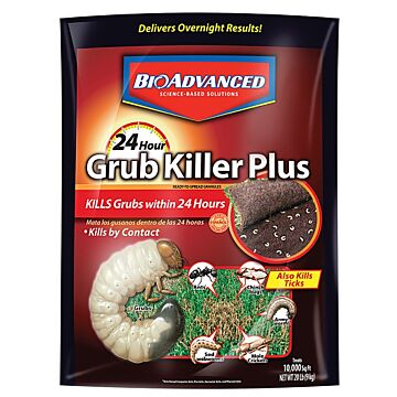 BioAdvanced 700745S Grub Killer, Granular, Spreader Application, 20 lb Bag