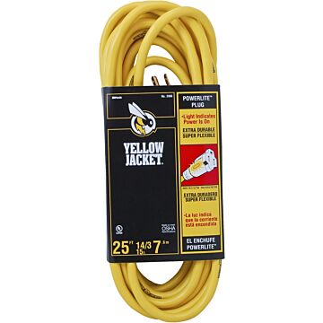 Yellow Jacket 25 ft. 14/3 13A SJTW PREMIUM  Lighted End