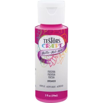 Rust-Oleum Testors Acrylic Craft Paint (Matte - Fuchsia) 2 oz