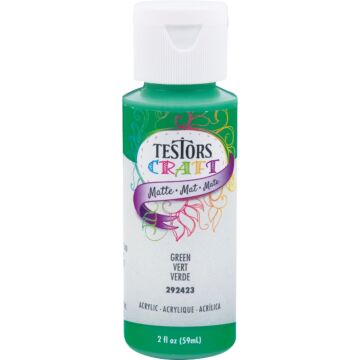 Rust-Oleum Testors Acrylic Craft Paint (Matte - Green) 2 oz