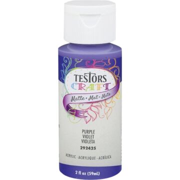 Rust-Oleum Testors Acrylic Craft Paint (Matte - Purple) 2 oz