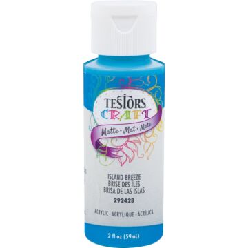 Rust-Oleum Testors Acrylic Craft Paint (Matte - Island Breeze) 2 oz